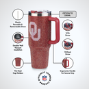 40oz TC Bling Game Tumbler w/ Vintage logo I |  University Of Oklahoma