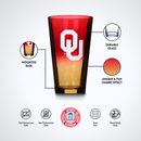 2-Pack Ombre Pint Glasses I |  University Of Oklahoma