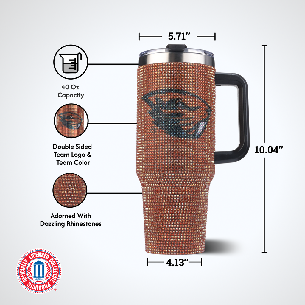 40oz TC Bling Game Tumbler w/ Vintage logo I |  Oregon State University