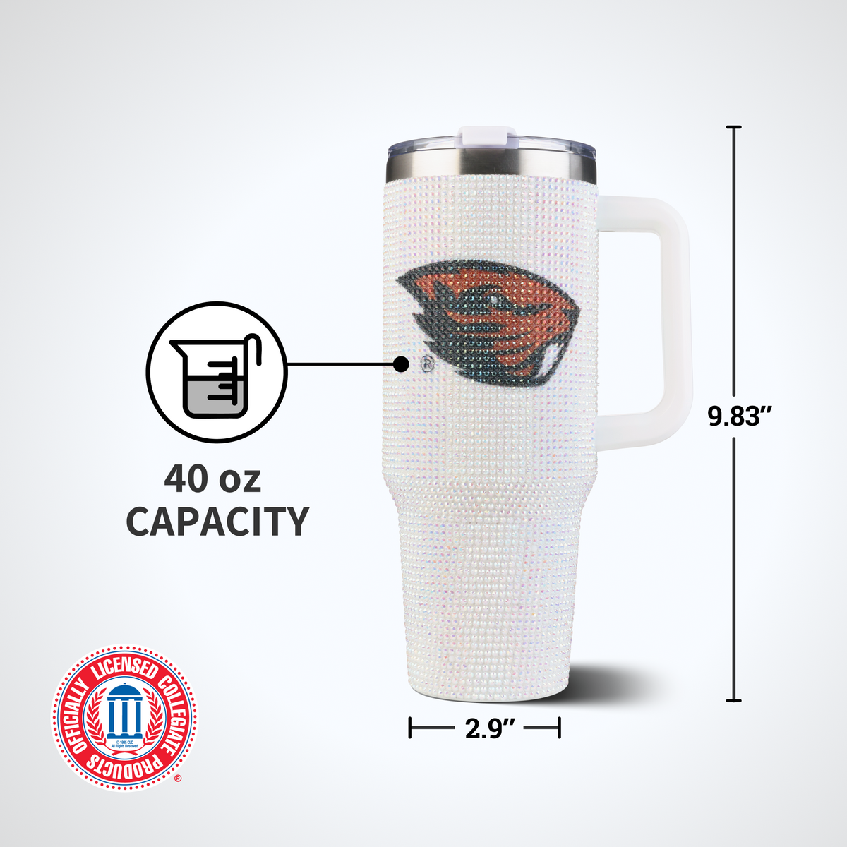 40oz Bling Colossal Tumbler | Oregon State University