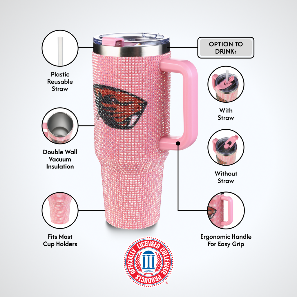 40oz Pink Bing Tumbler I |  Oregon State University