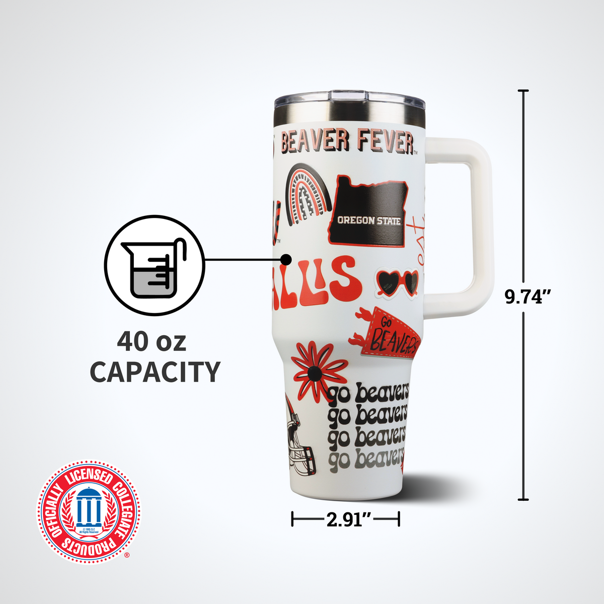 40oz Team Spirit Tumblers I |  Oregon State University
