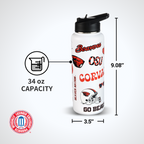 34oz Team Spirit Water Bottle I |  Oregon State University
