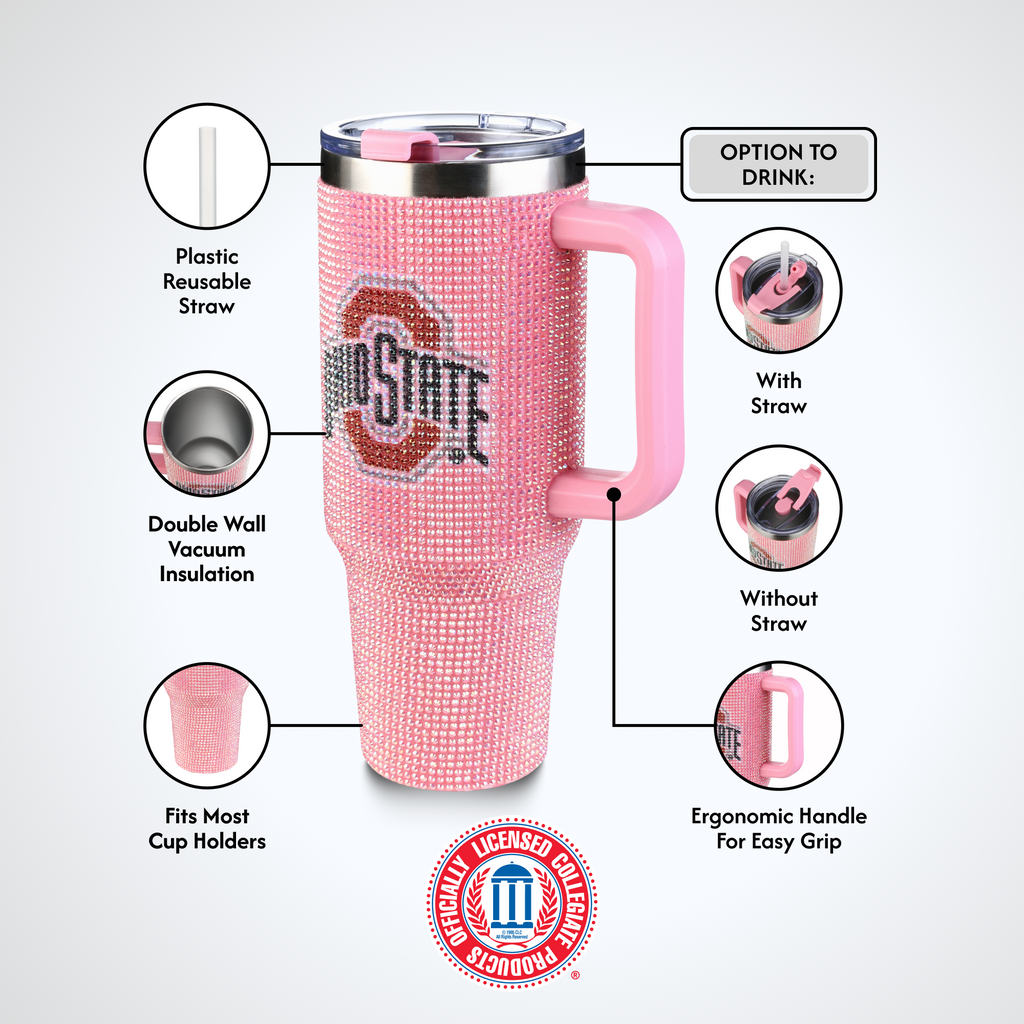 40oz Pink Bing Tumbler I |  Ohio State University