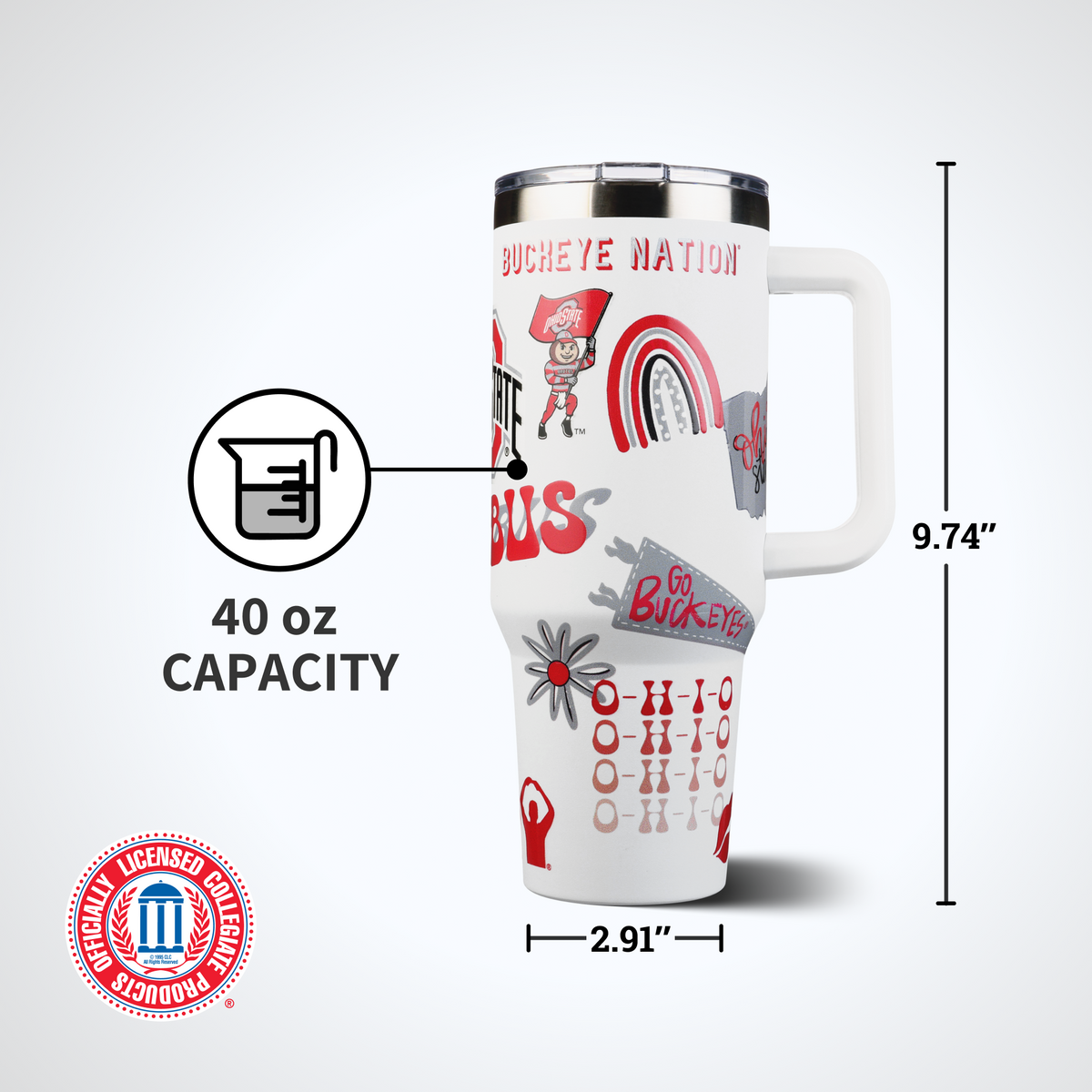 40oz Team Spirit Tumblers I |  Ohio State University
