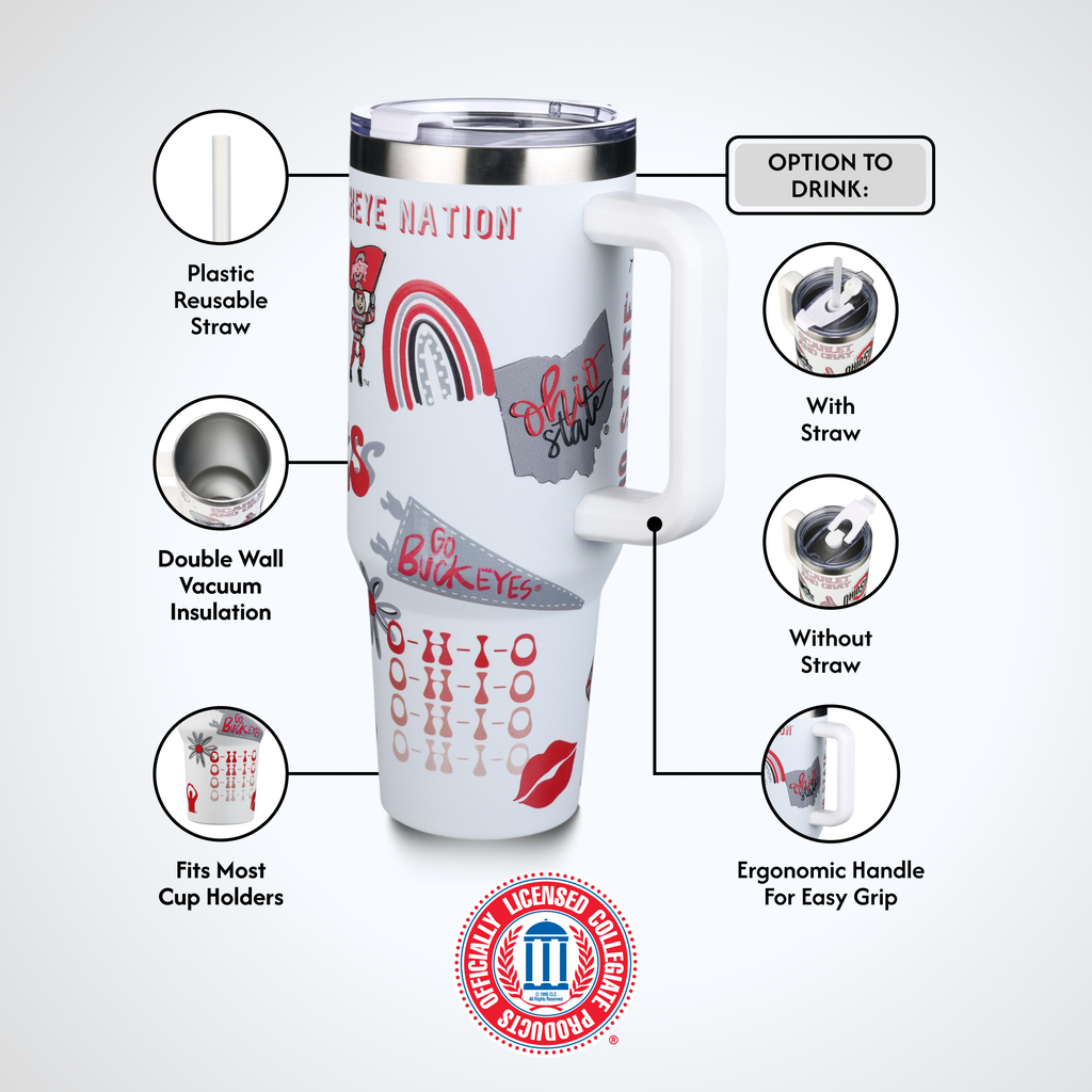 40oz Team Spirit Tumblers I |  Ohio State University