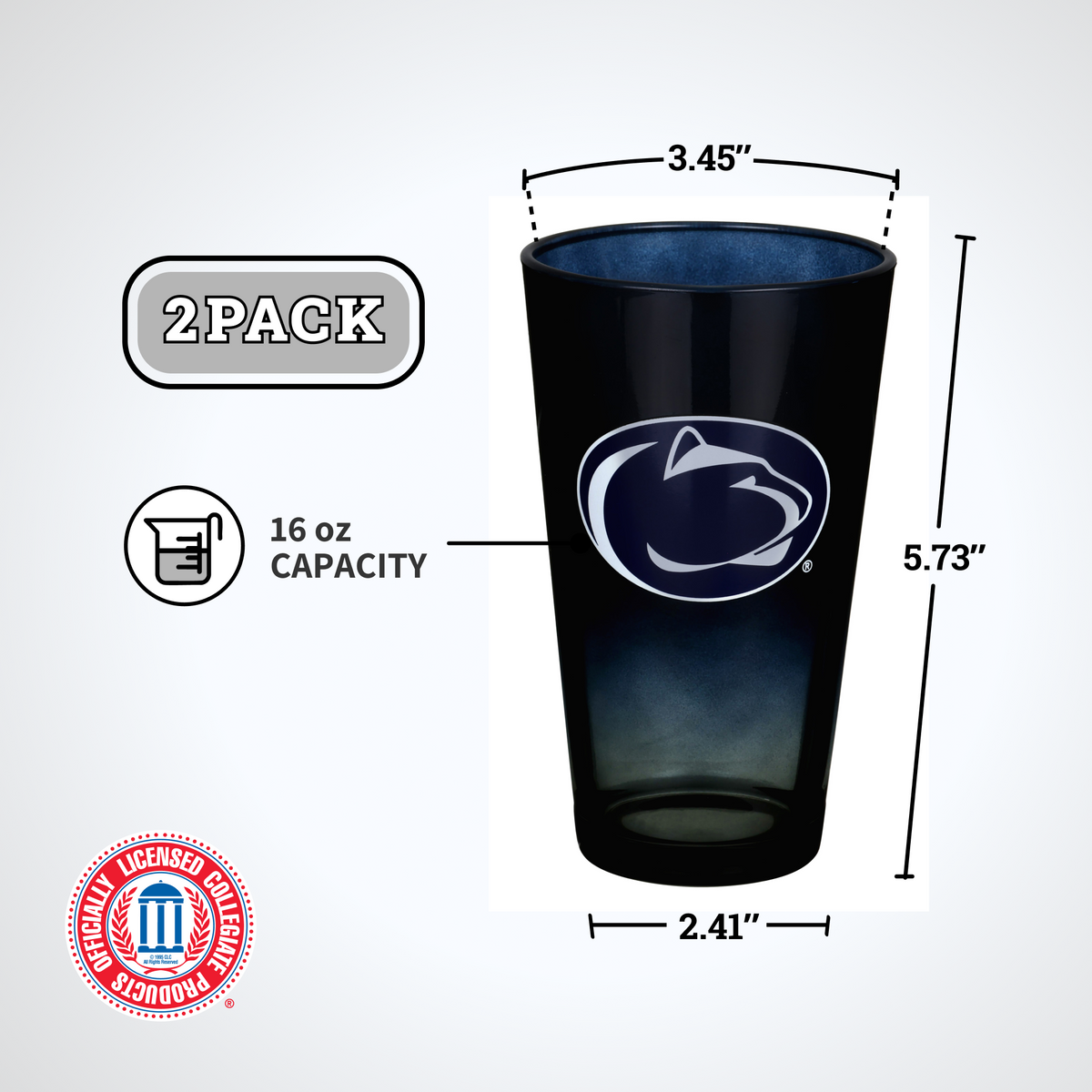 2-Pack Ombre Pint Glasses I |  Penn State University