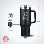 40oz Black Tumbler Lazer Engraved I |  University Of Southern California