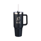 40oz Black Tumbler Lazer Engraved I |  University Of Southern California