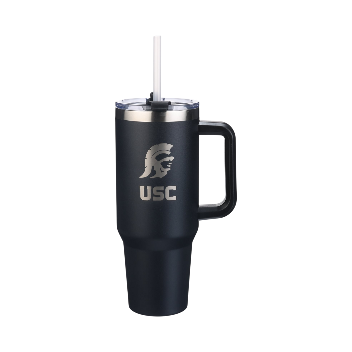 40oz Black Tumbler Lazer Engraved I |  University Of Southern California