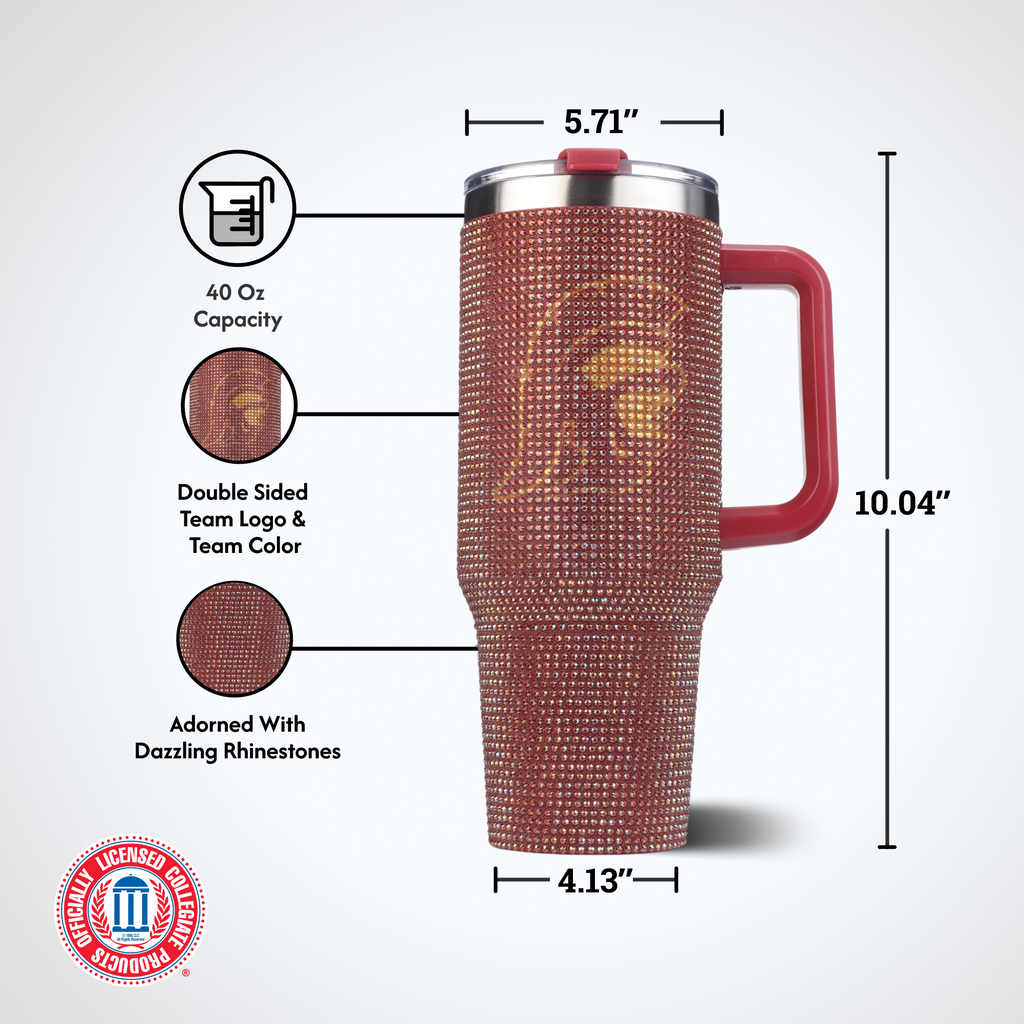 40oz TC Bling Game Tumbler w/ Vintage logo I |  University Of Southern California