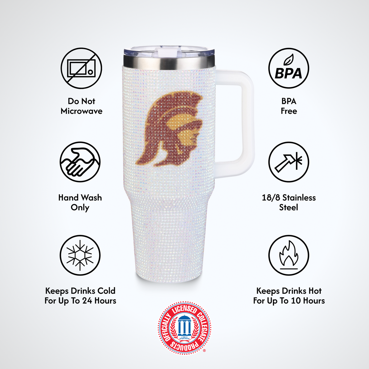 40oz Bling Colossal Tumbler | University of Southern California