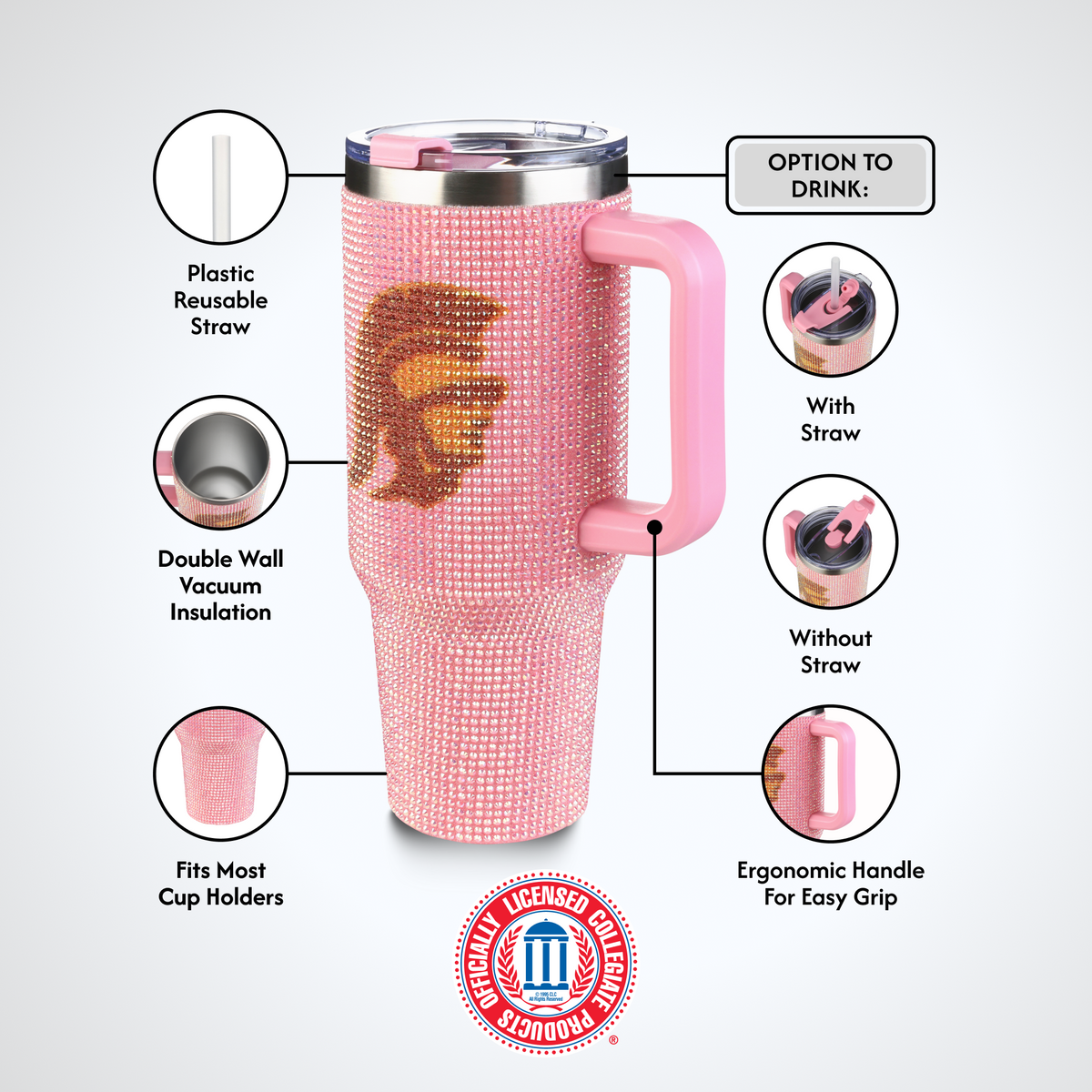 40oz Pink Bing Tumbler I |  University Of Southern California