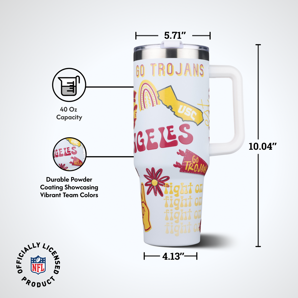 40oz Team Spirit Tumblers I |  University Of Southern California