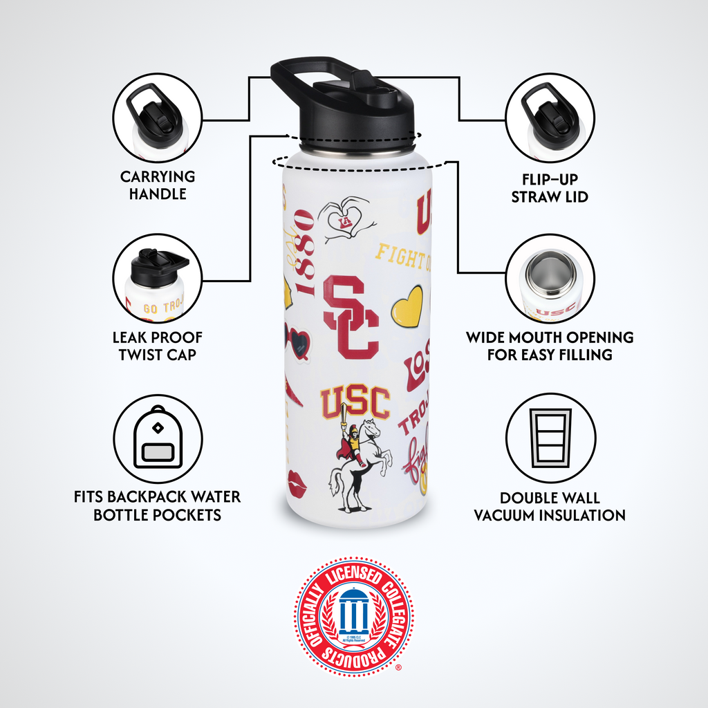 34oz Team Spirit Water Bottle I |  University Of Southern California
