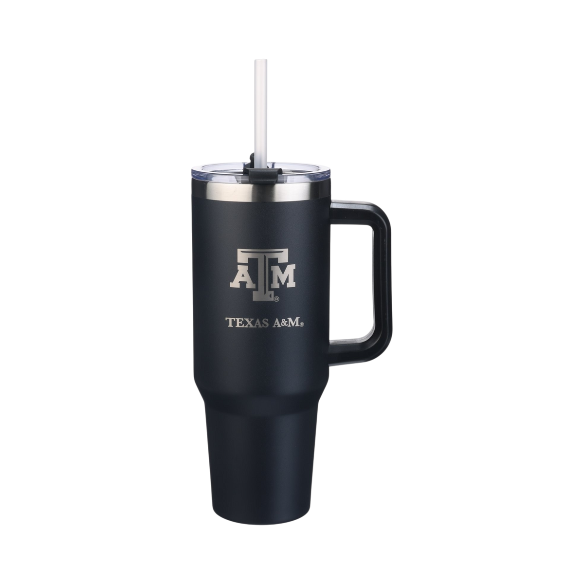40oz Black Tumbler Lazer Engraved I |  Texas A&M University