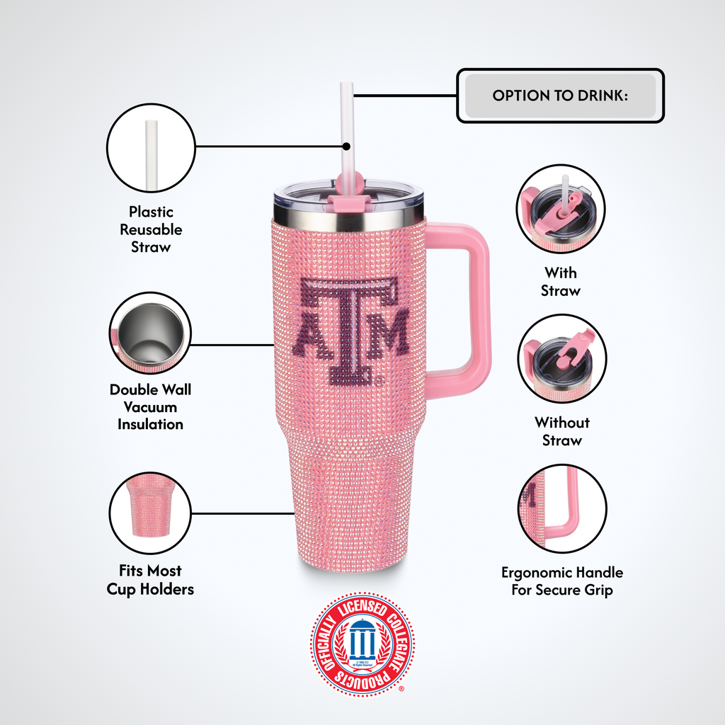 40oz Pink Bing Tumbler I |  Texas A&M University