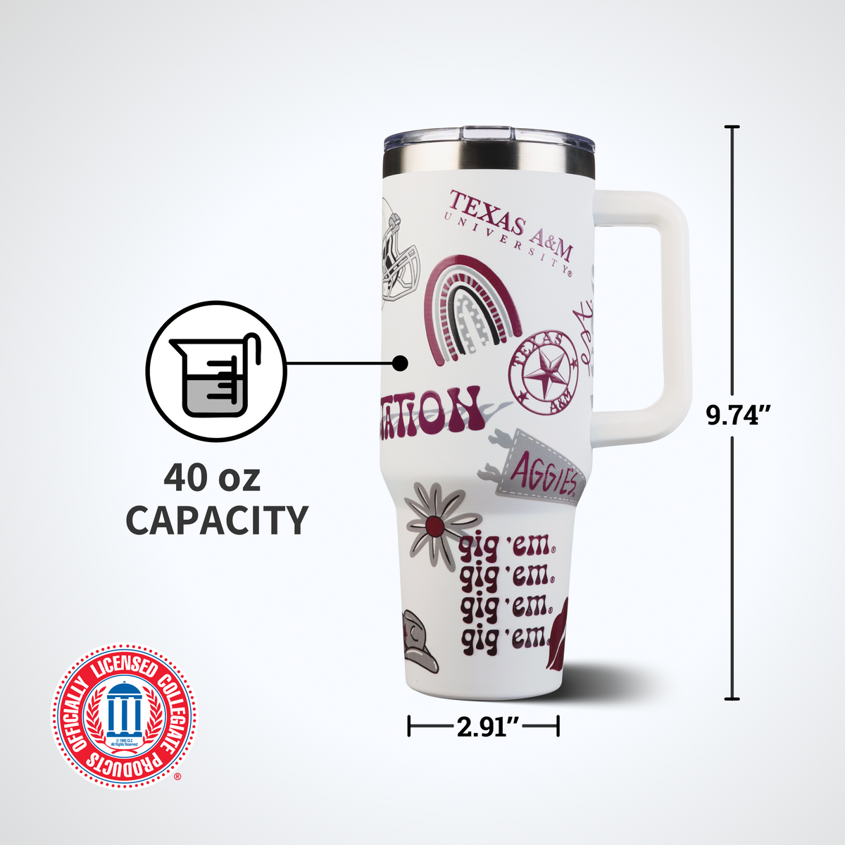 40oz Team Spirit Tumblers I |  Texas A&M University
