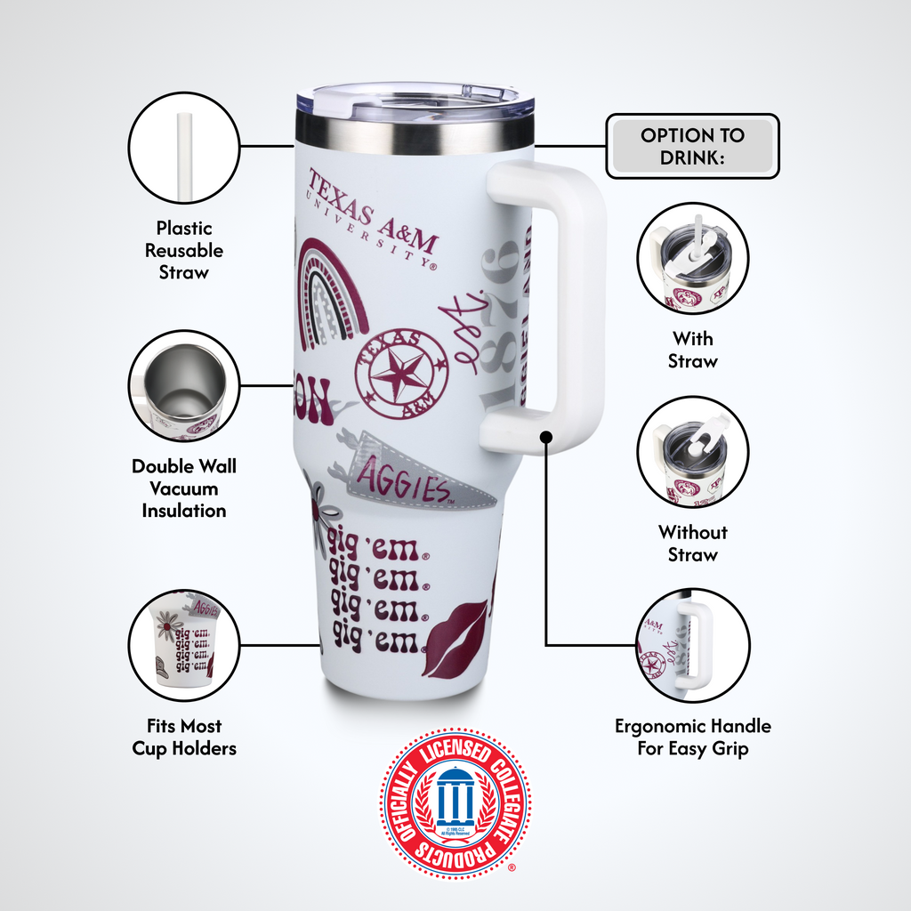 40oz Team Spirit Tumblers I |  Texas A&M University