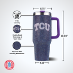 40oz TC Bling Game Tumbler w/ Vintage logo I |  Texas Christian University