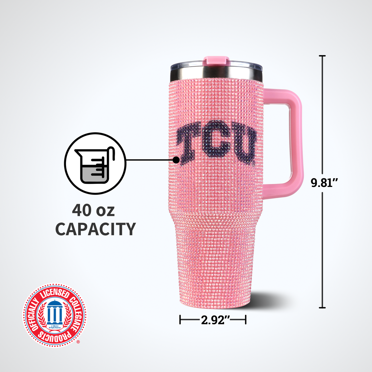 40oz Pink Bing Tumbler I |  Texas Christian University