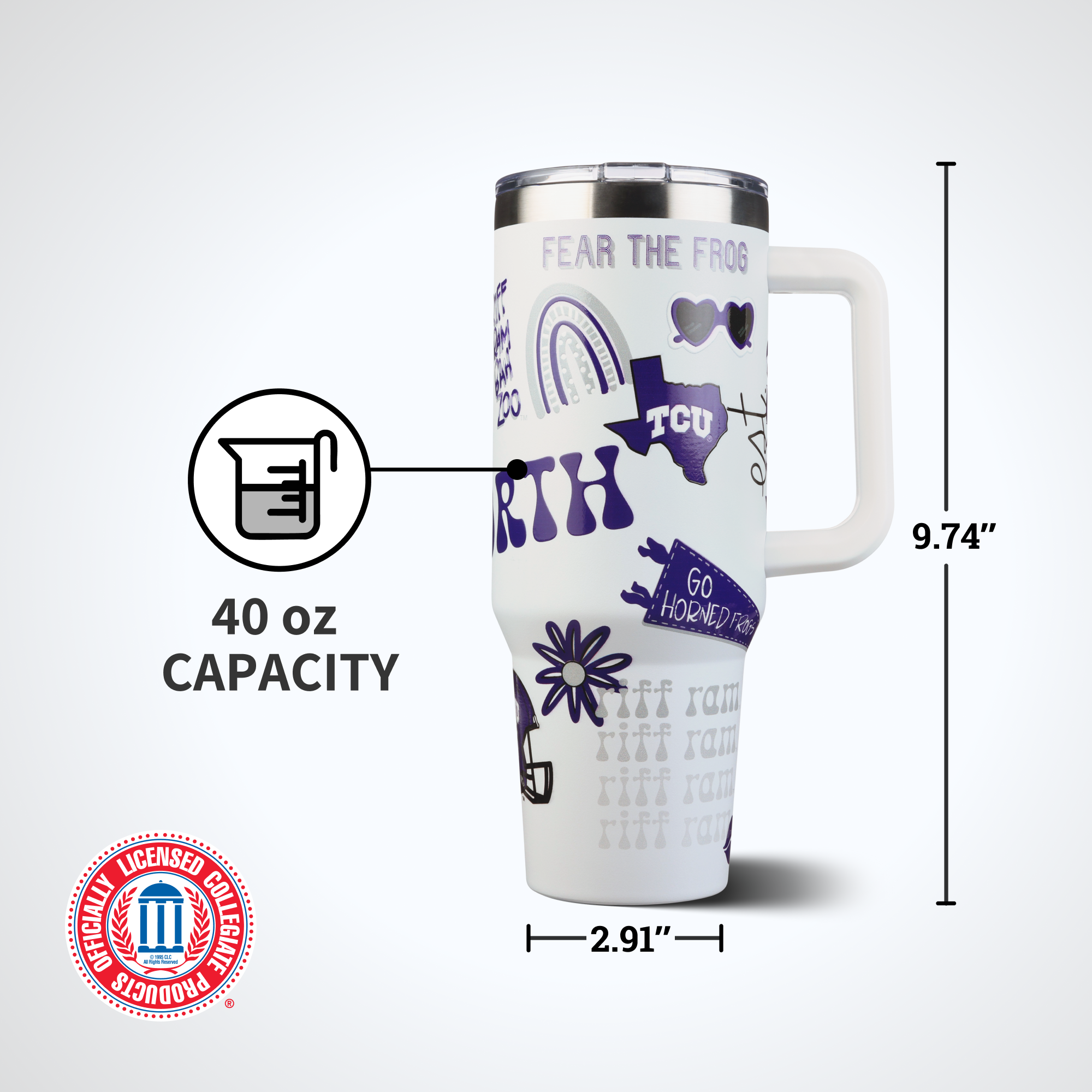 40oz Team Spirit Tumblers I |  Texas Christian University