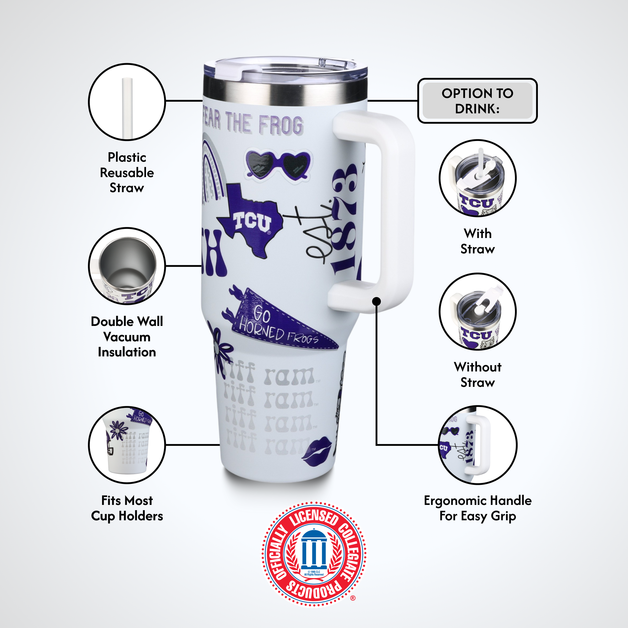 40oz Team Spirit Tumblers I |  Texas Christian University