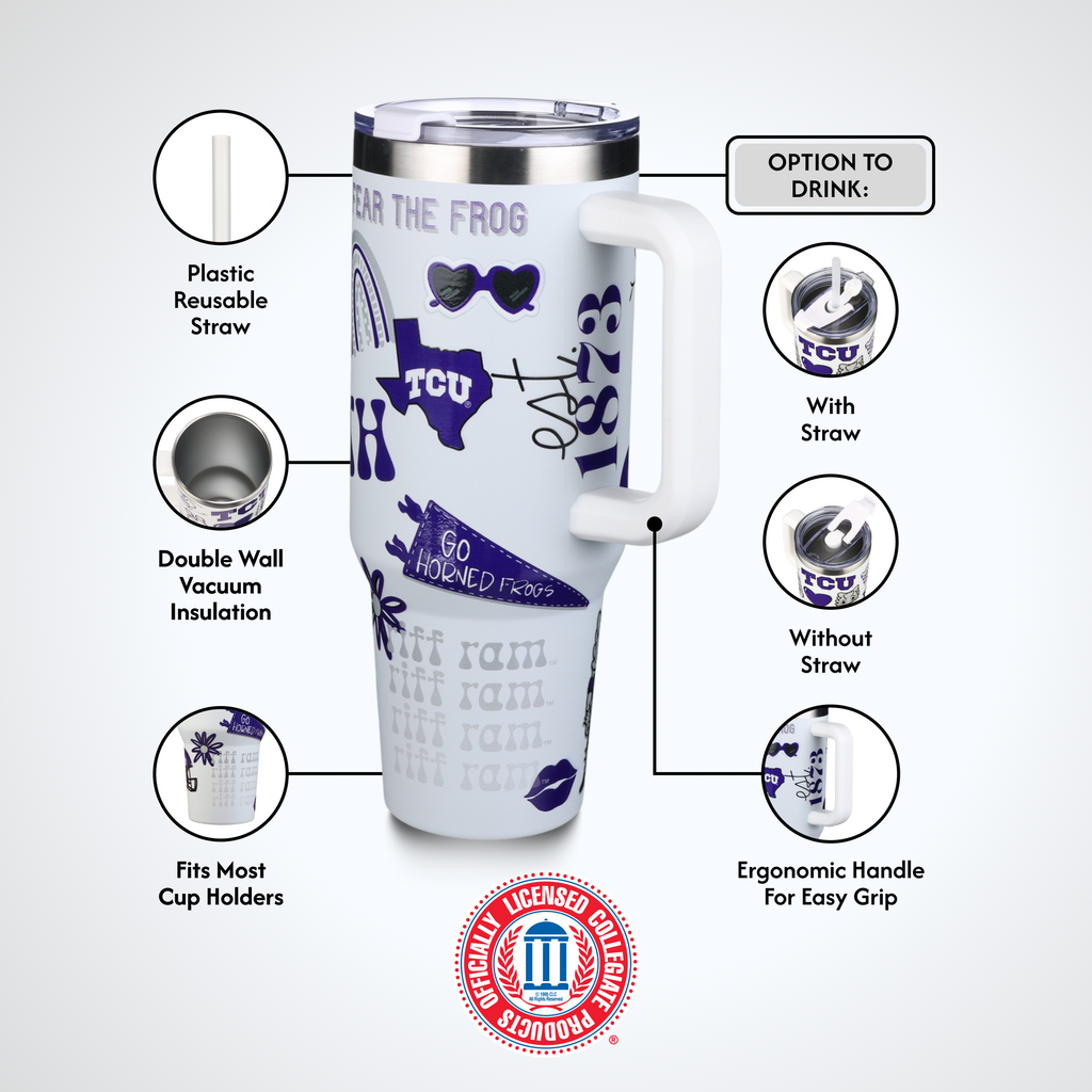 40oz Team Spirit Tumblers I |  Texas Christian University