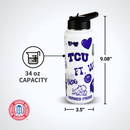 34oz Team Spirit Water Bottle I |  Texas Christian University