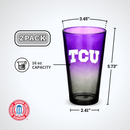 2-Pack Ombre Pint Glasses I |  Texas Christian University