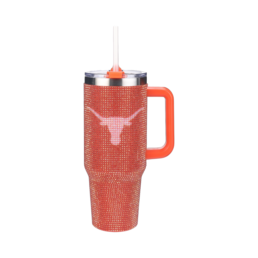 40oz TC Bling Game Tumbler w/ Vintage logo I |  University Of Texas