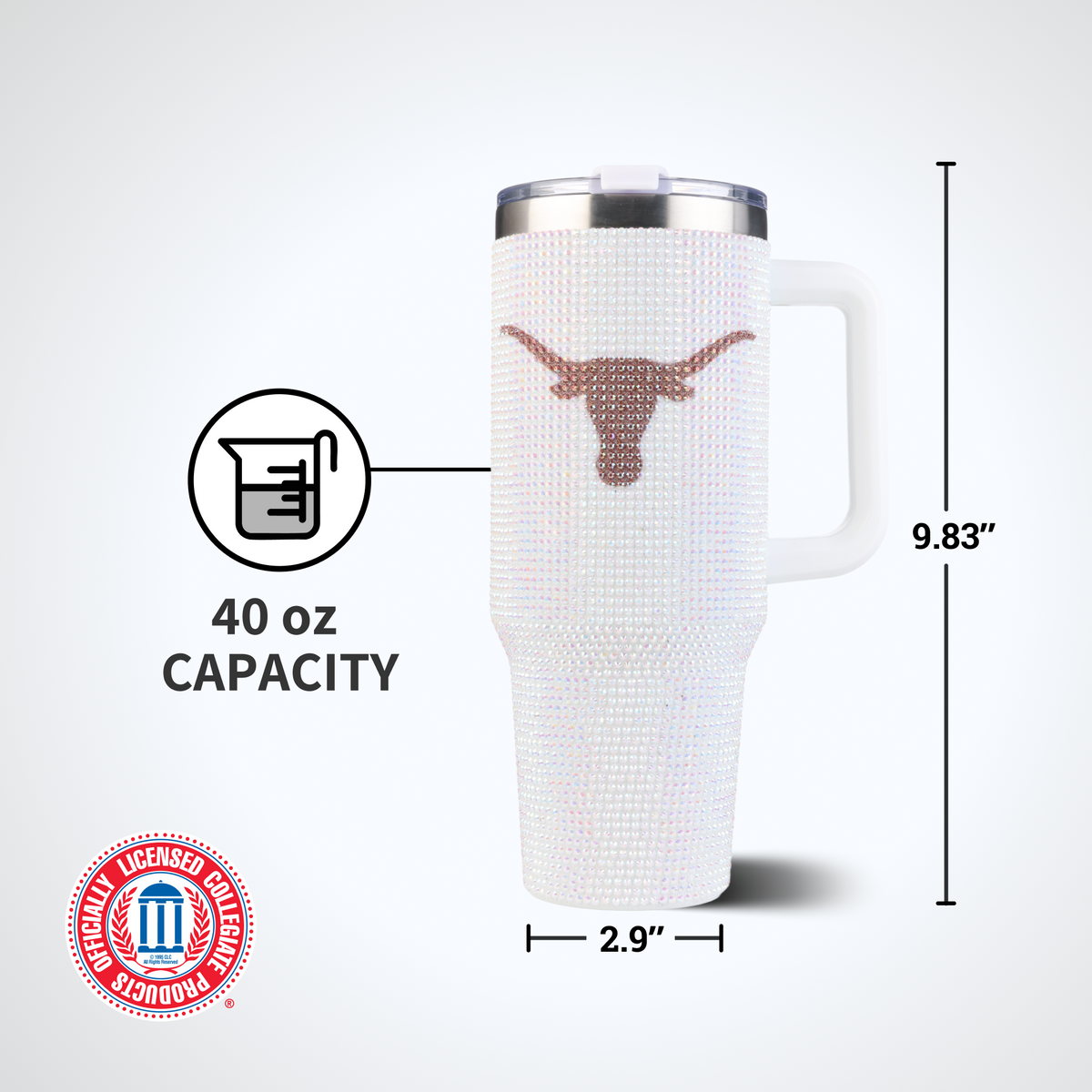 40oz Bling Colossal Tumbler | University of Texas