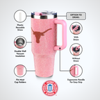 40oz Pink Bing Tumbler I |  University Of Texas