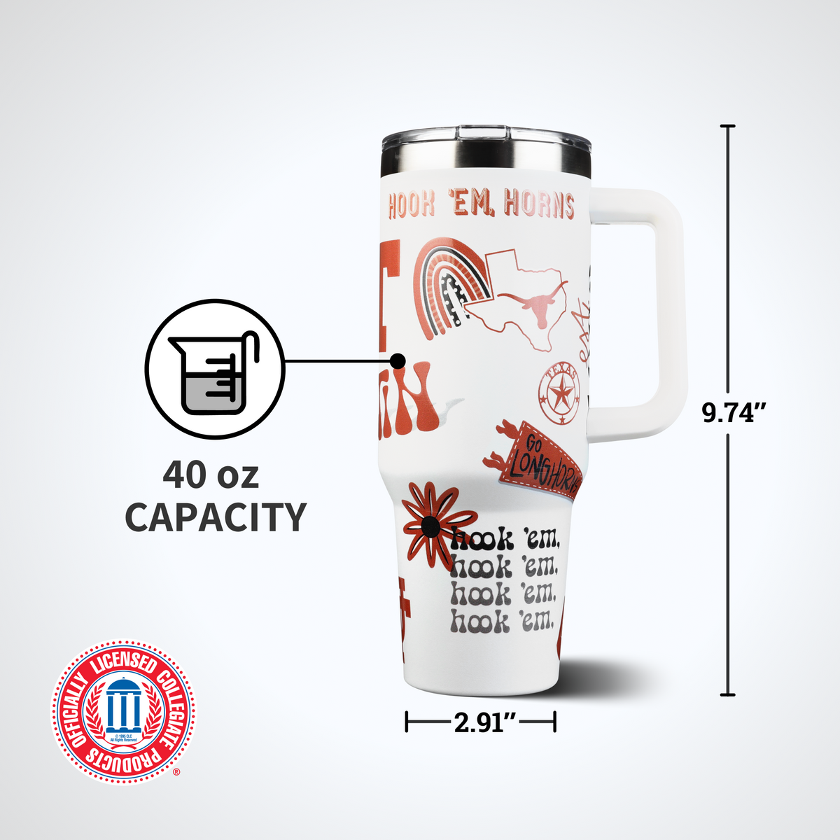 40oz Team Spirit Tumblers I |  University Of Texas