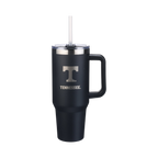 40oz Black Tumbler Lazer Engraved I |  University Of Tennessee