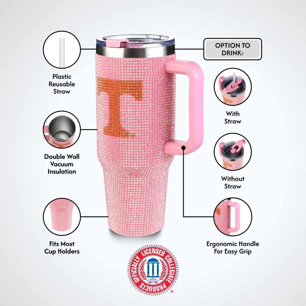 40oz Pink Bing Tumbler I |  University Of Tennessee