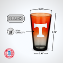 2-Pack Ombre Pint Glasses I |  University Of Tennessee