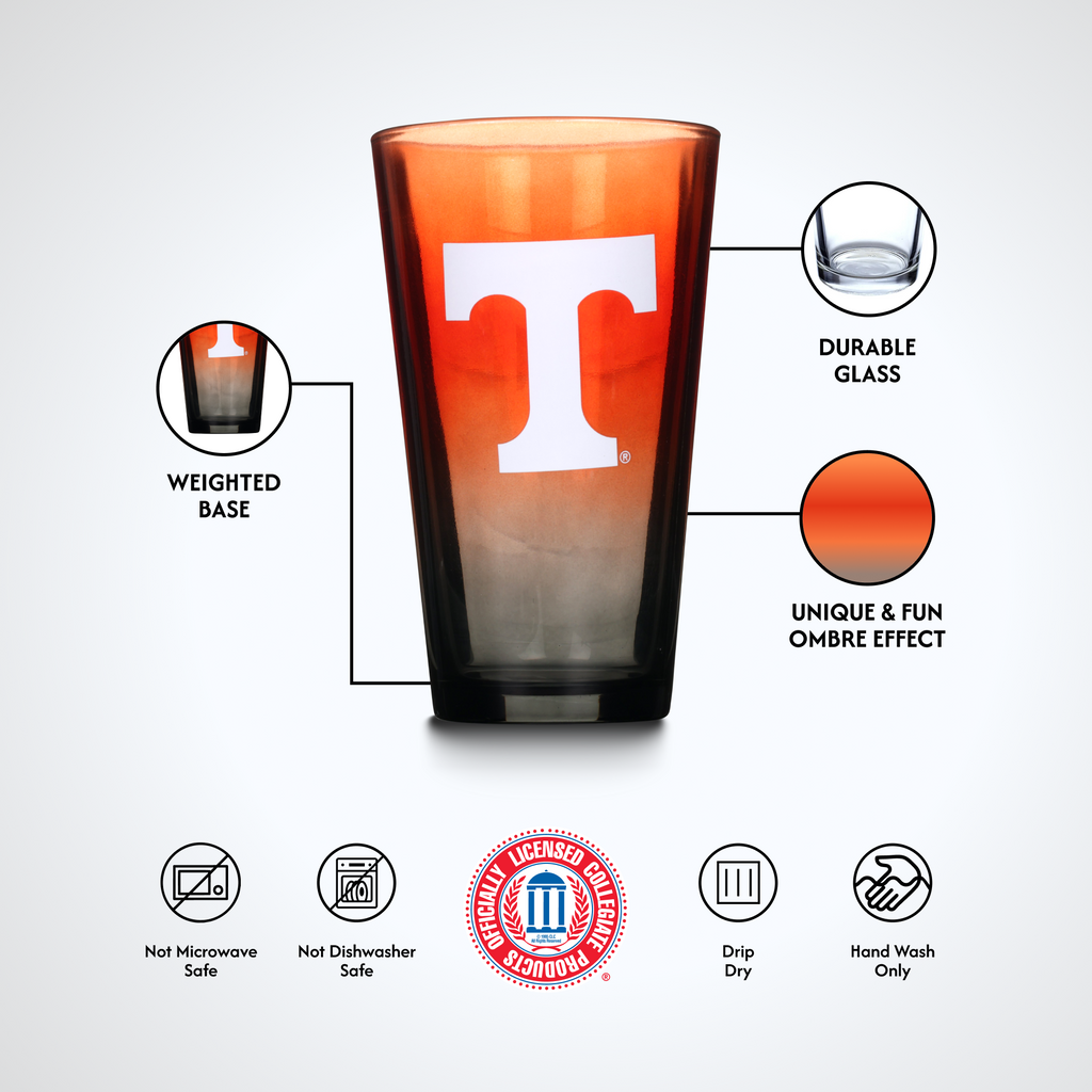 2-Pack Ombre Pint Glasses I |  University Of Tennessee