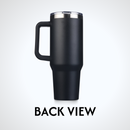 40oz Black Tumbler Lazer Engraved I |  University Of Utah