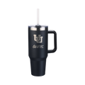 40oz Black Tumbler Lazer Engraved I |  University Of Utah