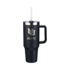 40oz Black Tumbler Lazer Engraved I |  University Of Utah