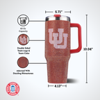 40oz TC Bling Game Tumbler w/ Vintage logo I |  University Of Utah