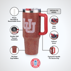 40oz TC Bling Game Tumbler w/ Vintage logo I |  University Of Utah