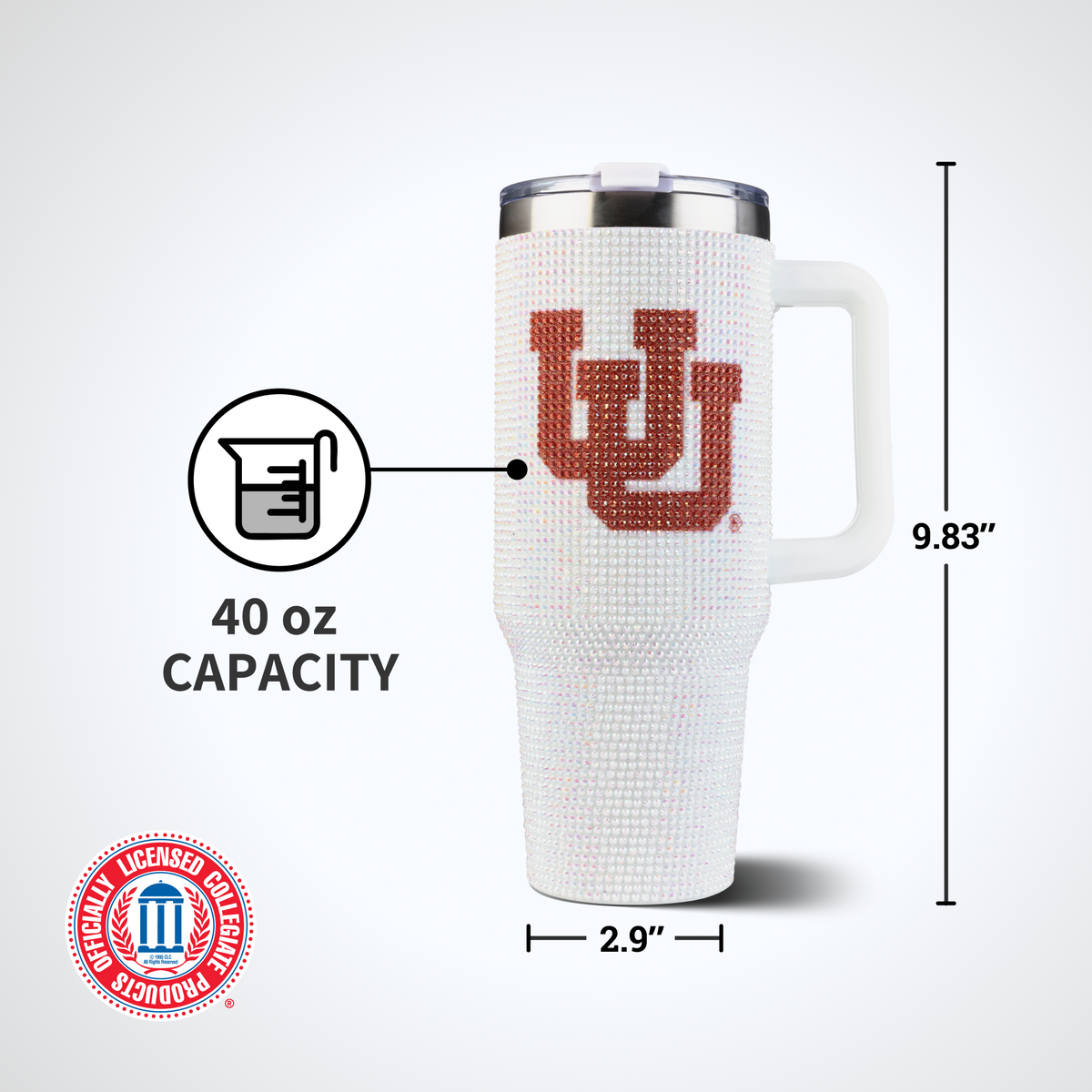 40oz Bling Colossal Tumbler | University of Utah