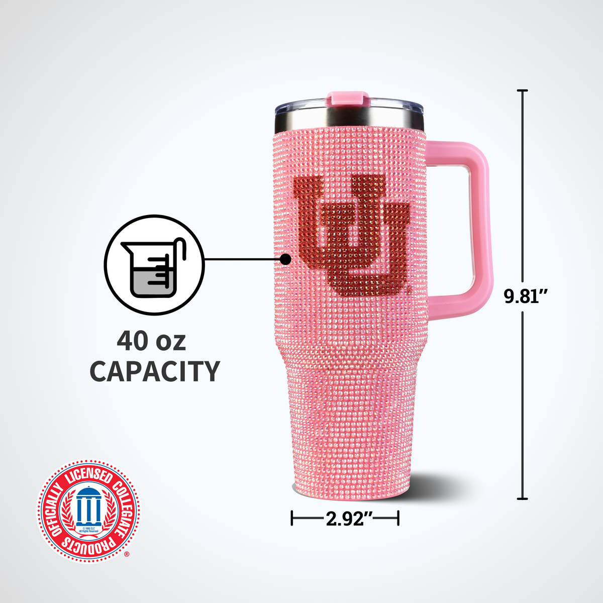 40oz Pink Bing Tumbler I |  University Of Utah