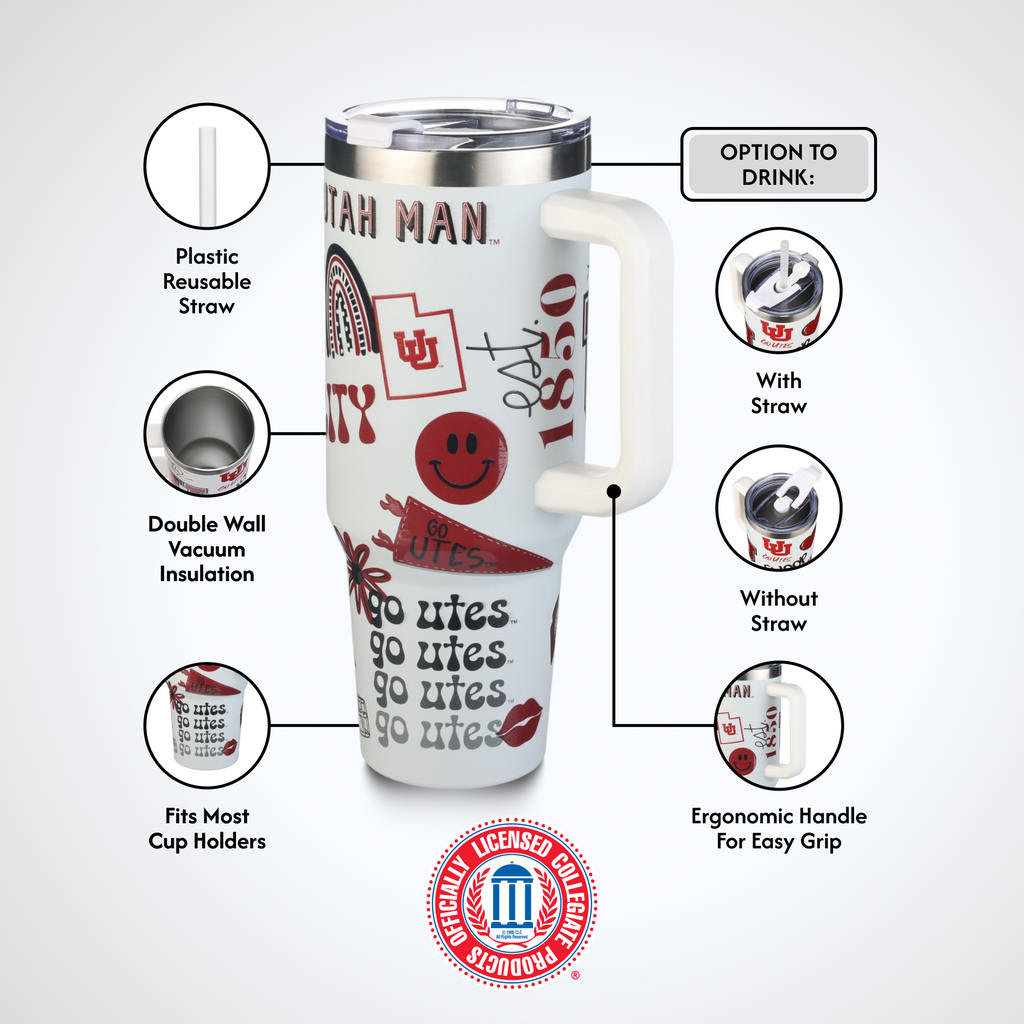 40oz Team Spirit Tumblers I |  University Of Utah