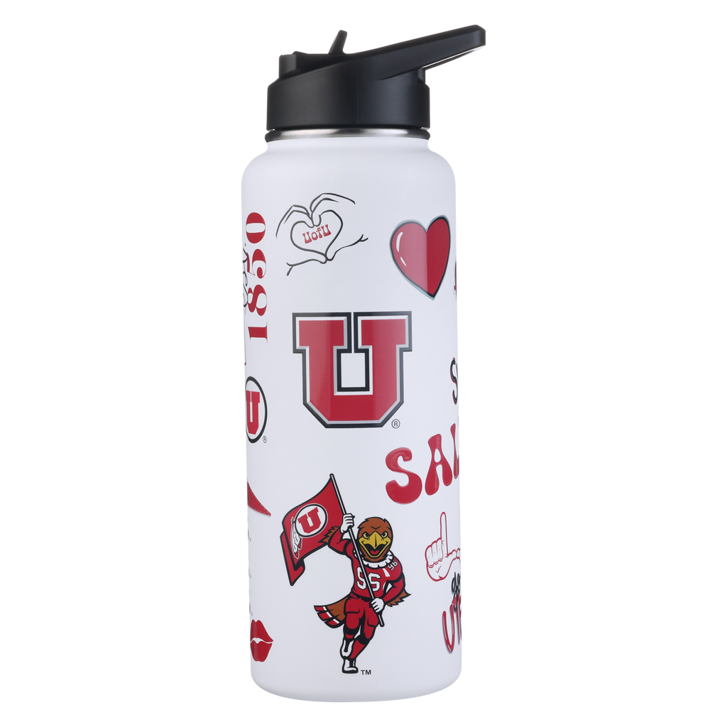 34oz Team Spirit Water Bottle I |  University Of Utah