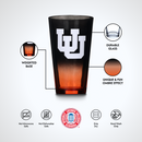 2-Pack Ombre Pint Glasses I |  University Of Utah