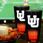 2-Pack Ombre Pint Glasses I |  University Of Utah