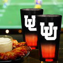 2-Pack Ombre Pint Glasses I |  University Of Utah